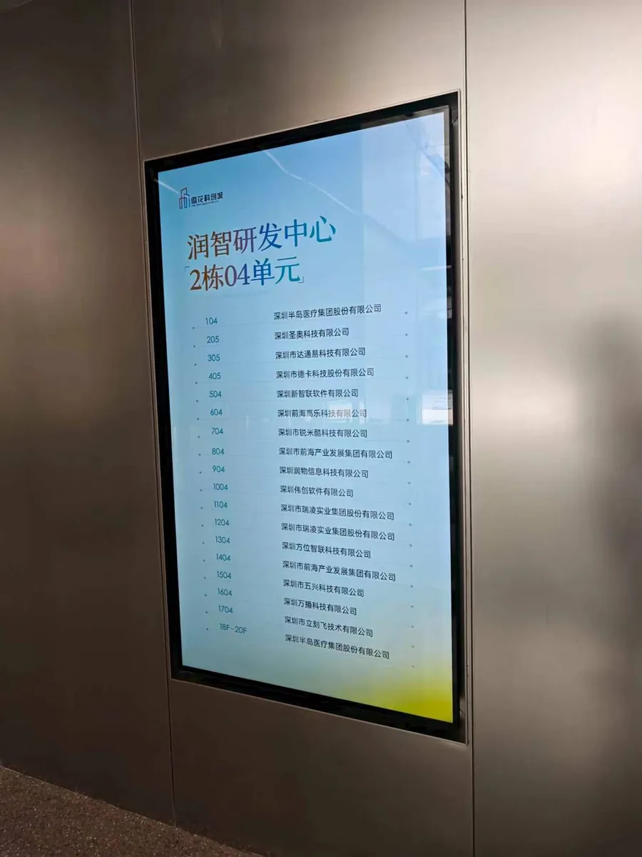 Building directory showing our office location